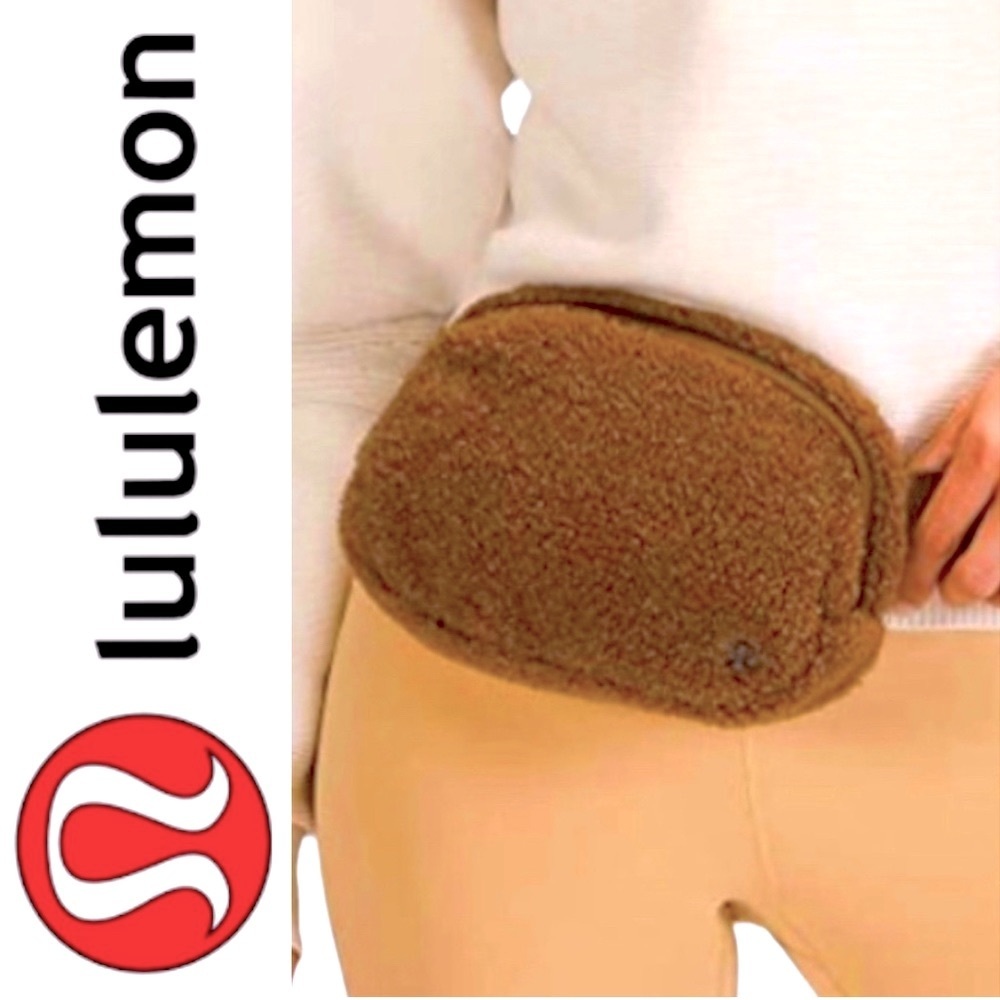 LULULEMON Everywhere Fleece Belt Bag 1L in Caramel Authentic NWT